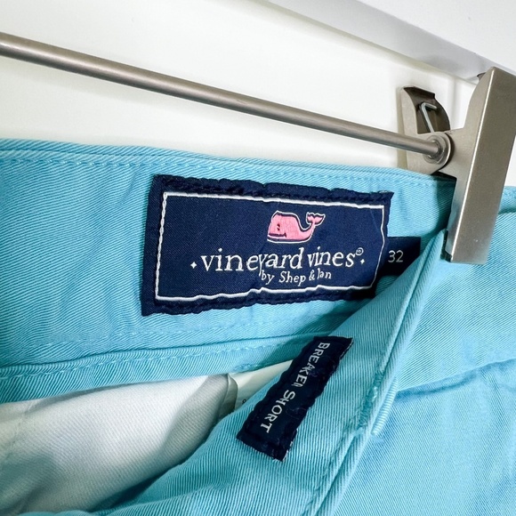 Vineyard Vines Shorts Blue Chino Stretch Breaker Shorts Hawaii Coconut - Picture 4 of 8